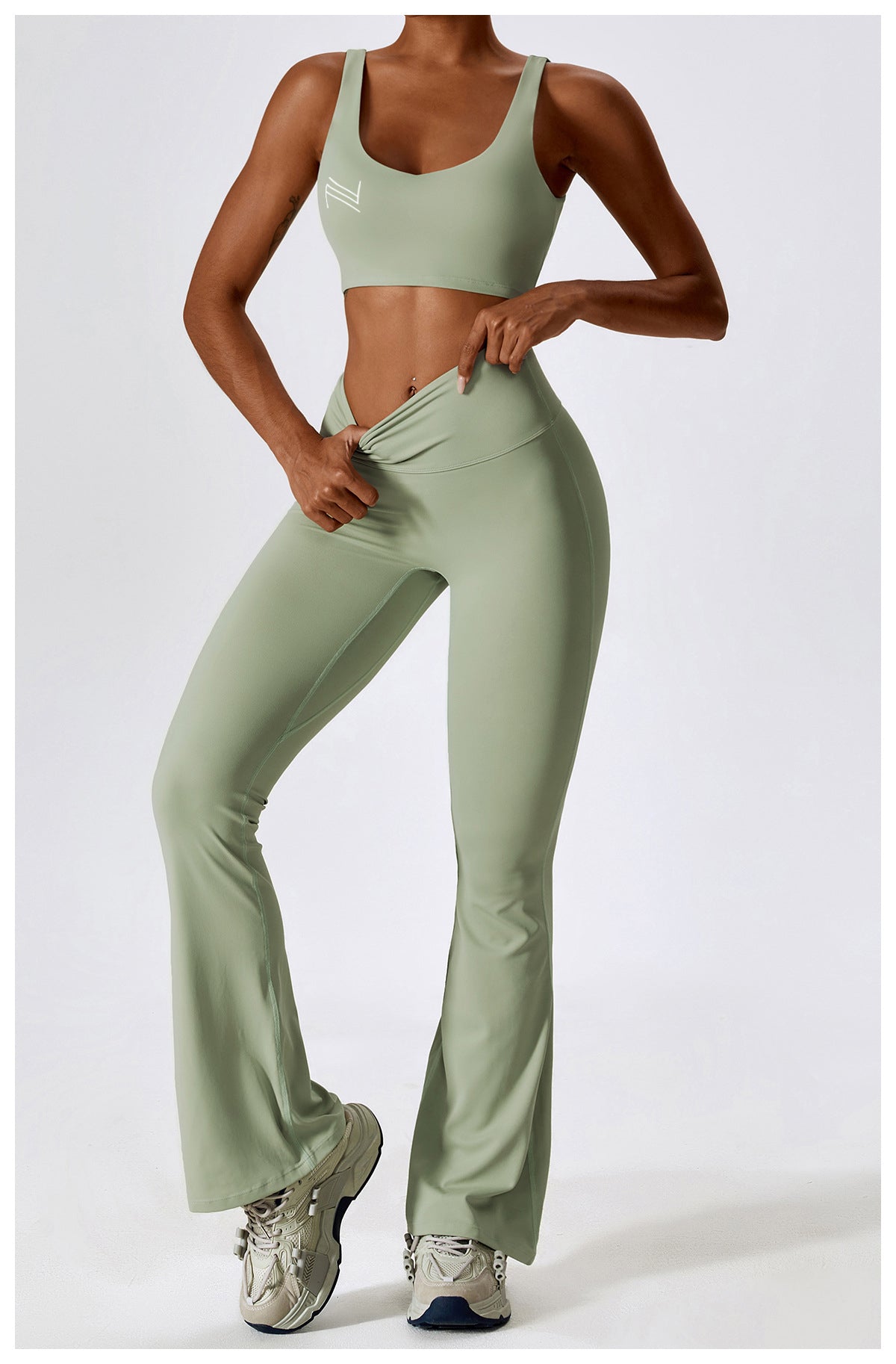 Ava Luxe Crunch Flare Legging